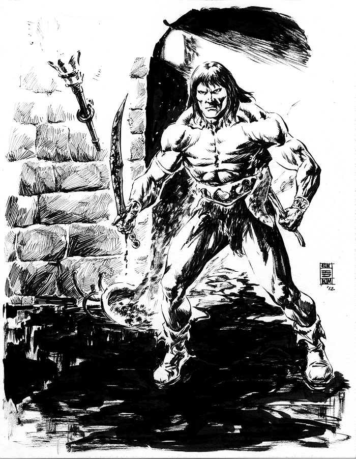 Conan in the Dungeon - a Sketch by Jun Bob Kim